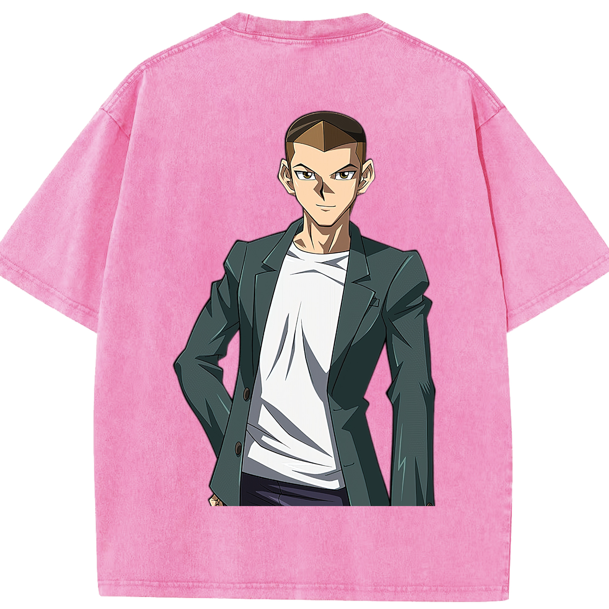 （画像用） 遊☆戯☆王 Yu-Gi-Oh! 綿100% ヴィンテージ風 半袖Tシャツ（背面プリント）
